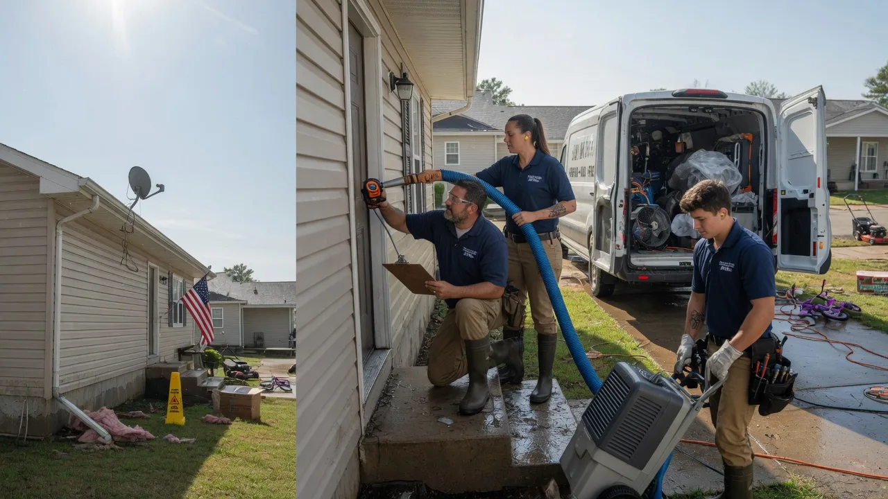 Ceiling Water Damage Restoration in Convoy, OH near me